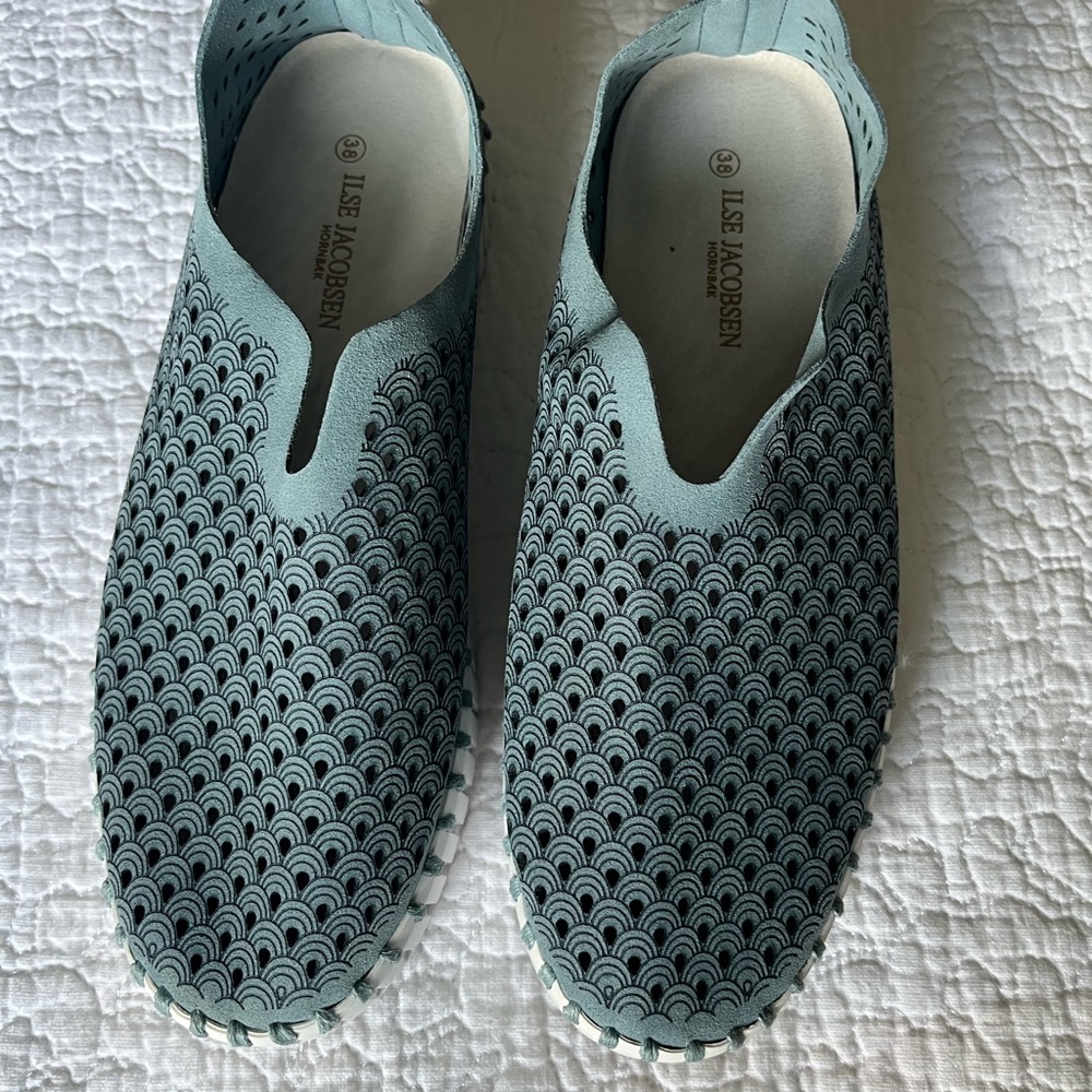Ilse Jacobsen Teal Perforated Sneakers size 38 - Picture 7 of 7